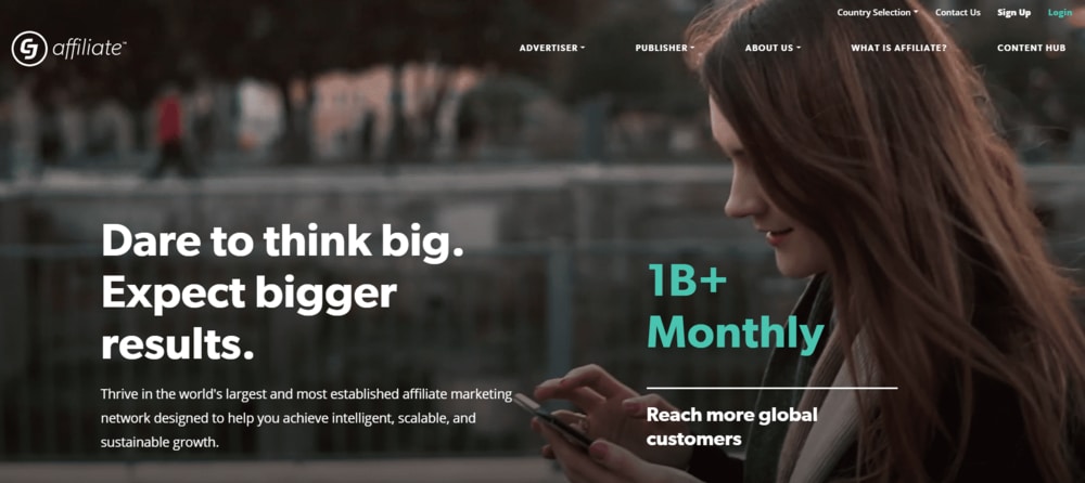 CJ Affiliate Homepage