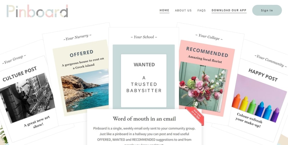 Pinboard Homepage