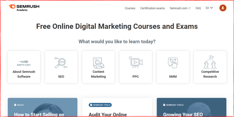 SEMrush Academy
