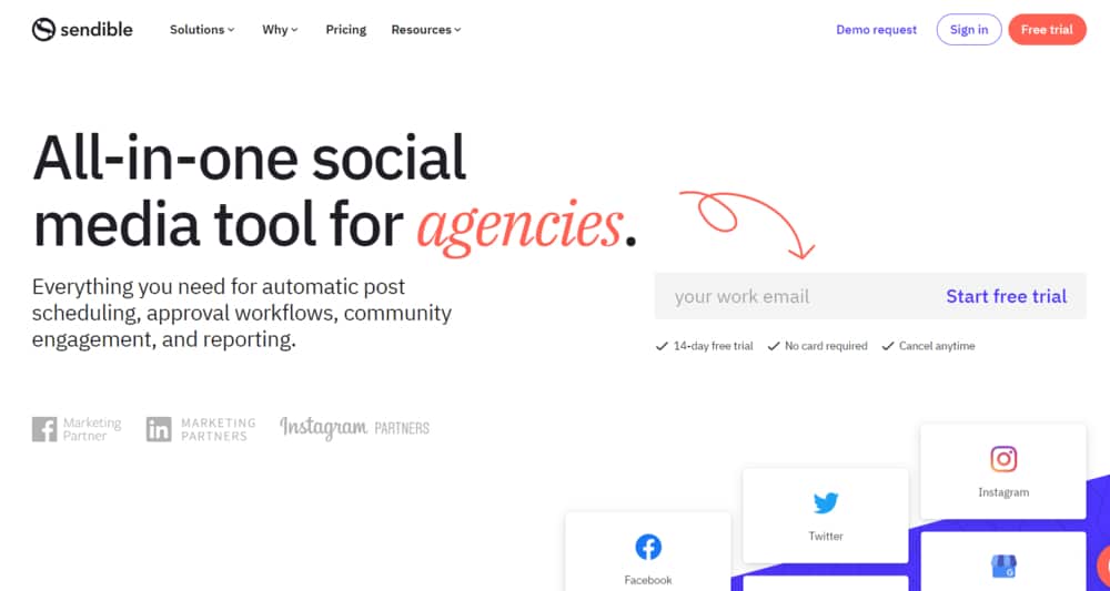 Sendible social media manager