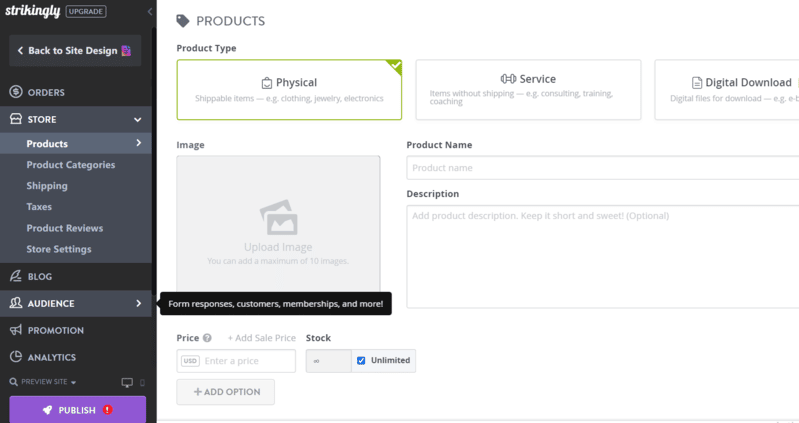 Simple Store by Strikingly