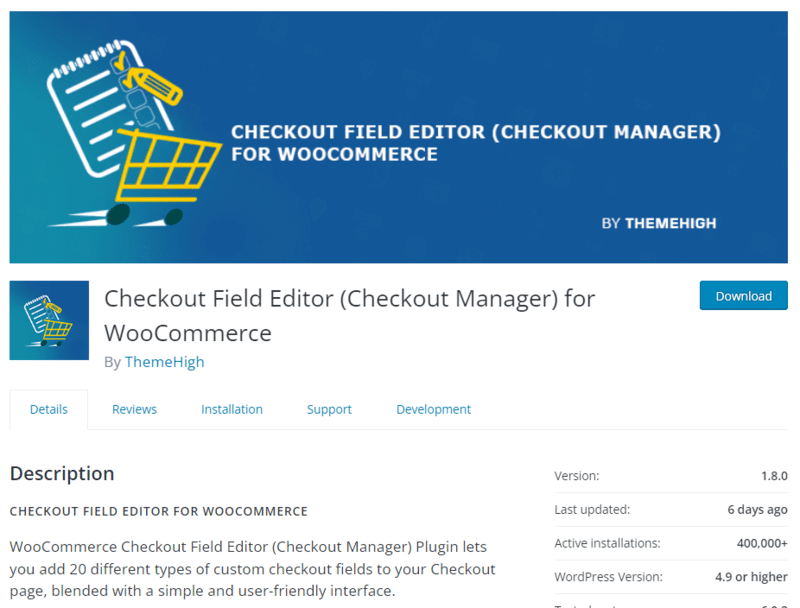 Checkout Field Editor for WooCommerce