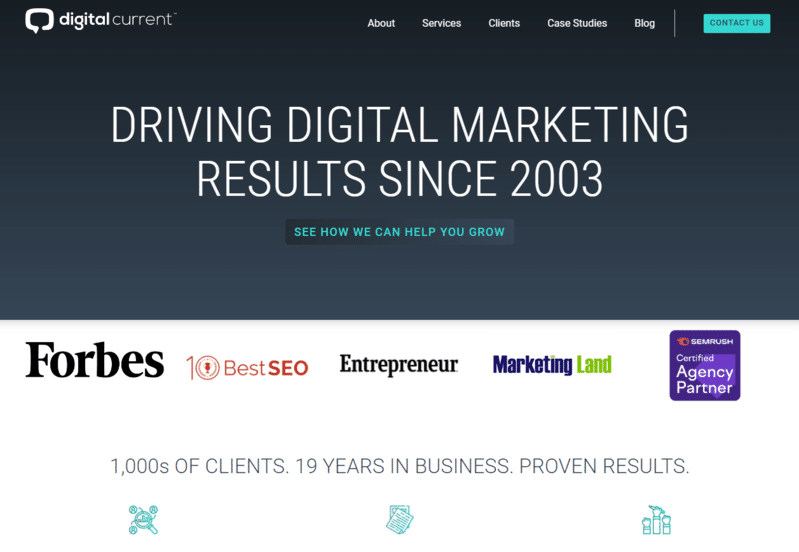 Digital Current Homepage