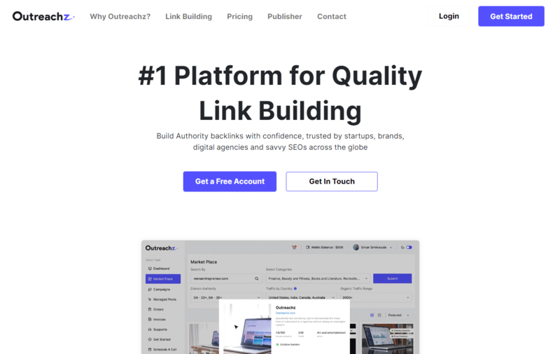 OutreachZ Homepage