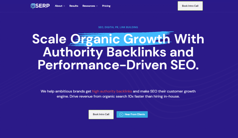 uSerp Homepage