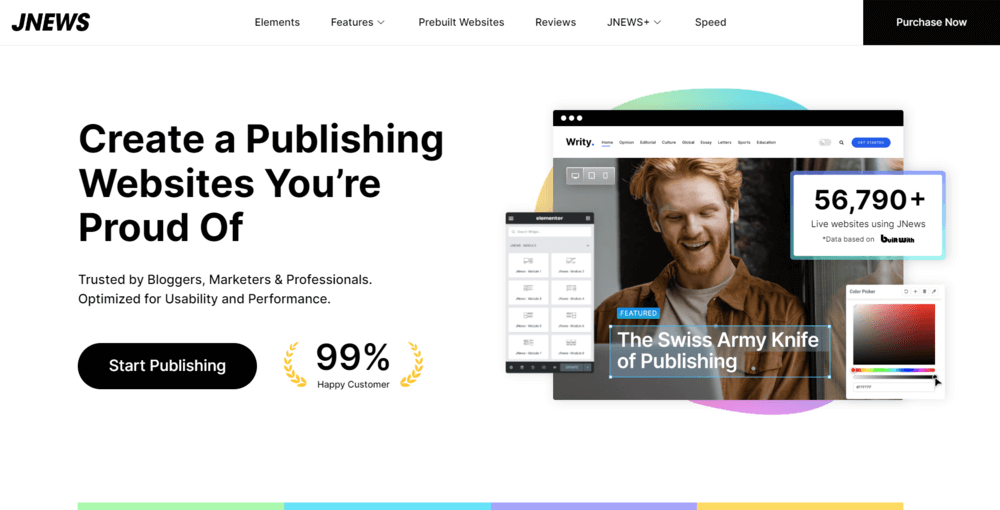 JNews Theme Landing Page