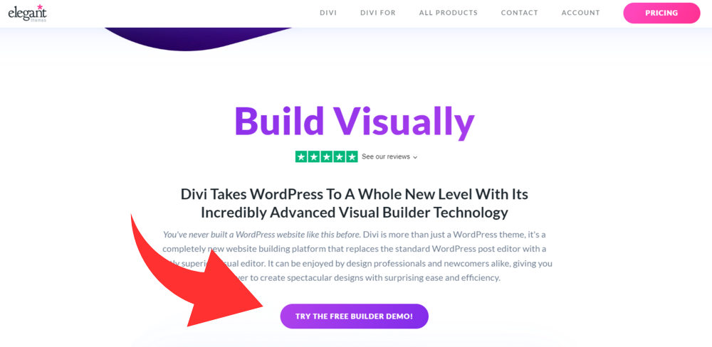 Try Divi Builder Demo Free