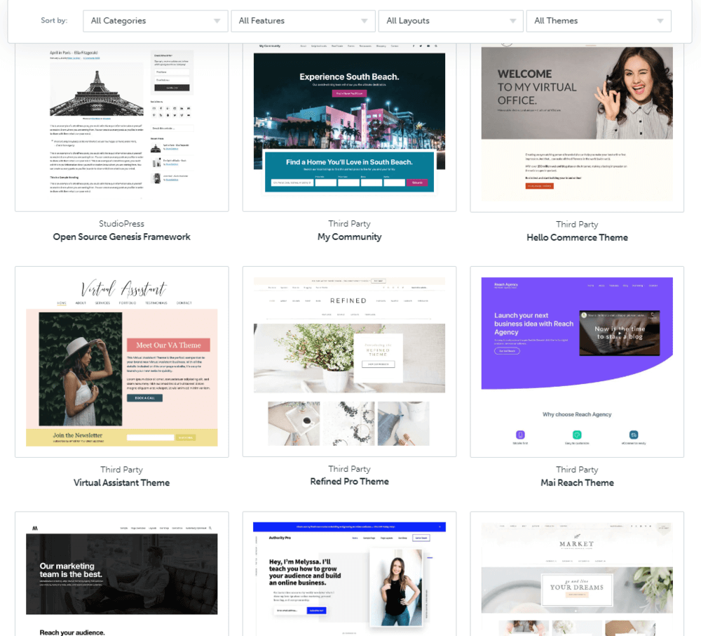 WordPress Themes by StudioPress