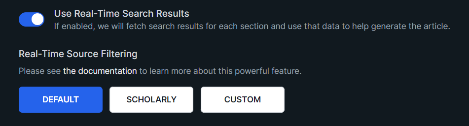 KoalaWriter SEO Modes