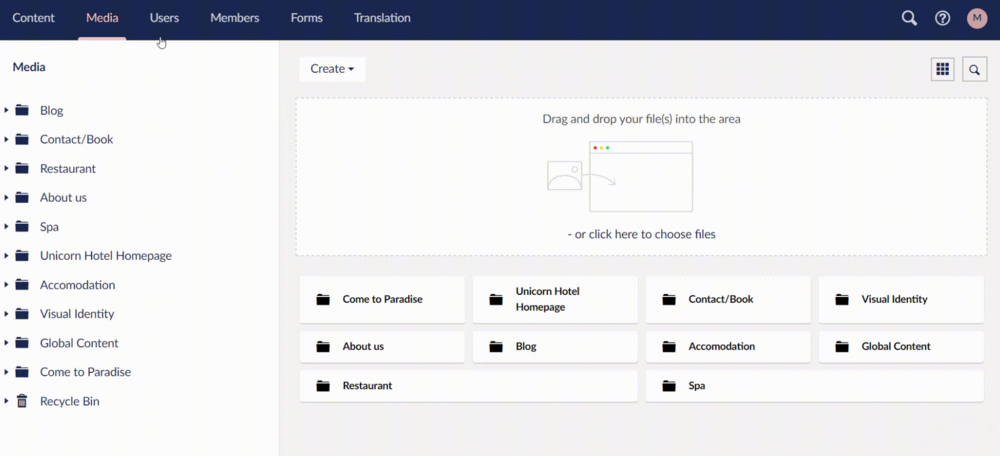 Upbraco User Interface