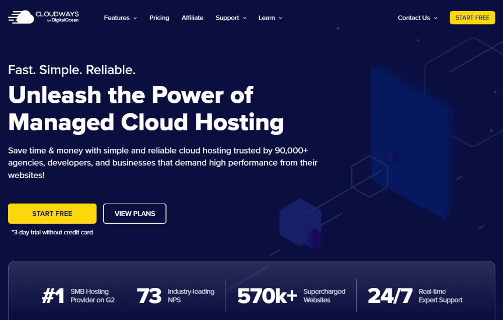 Cloudways Landing Page