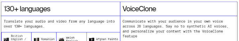 rask ai supported languages