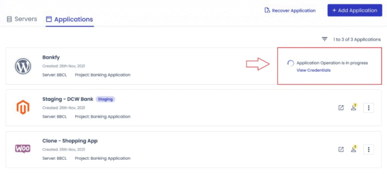 Cloudways server settings and credentials