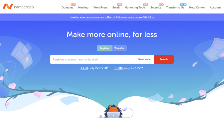 Namecheap Homepage